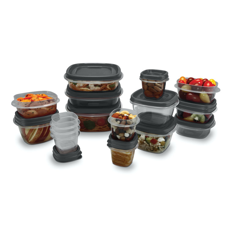 Rubbermaid Easyfindlids Food Storage Containers With Silvershield